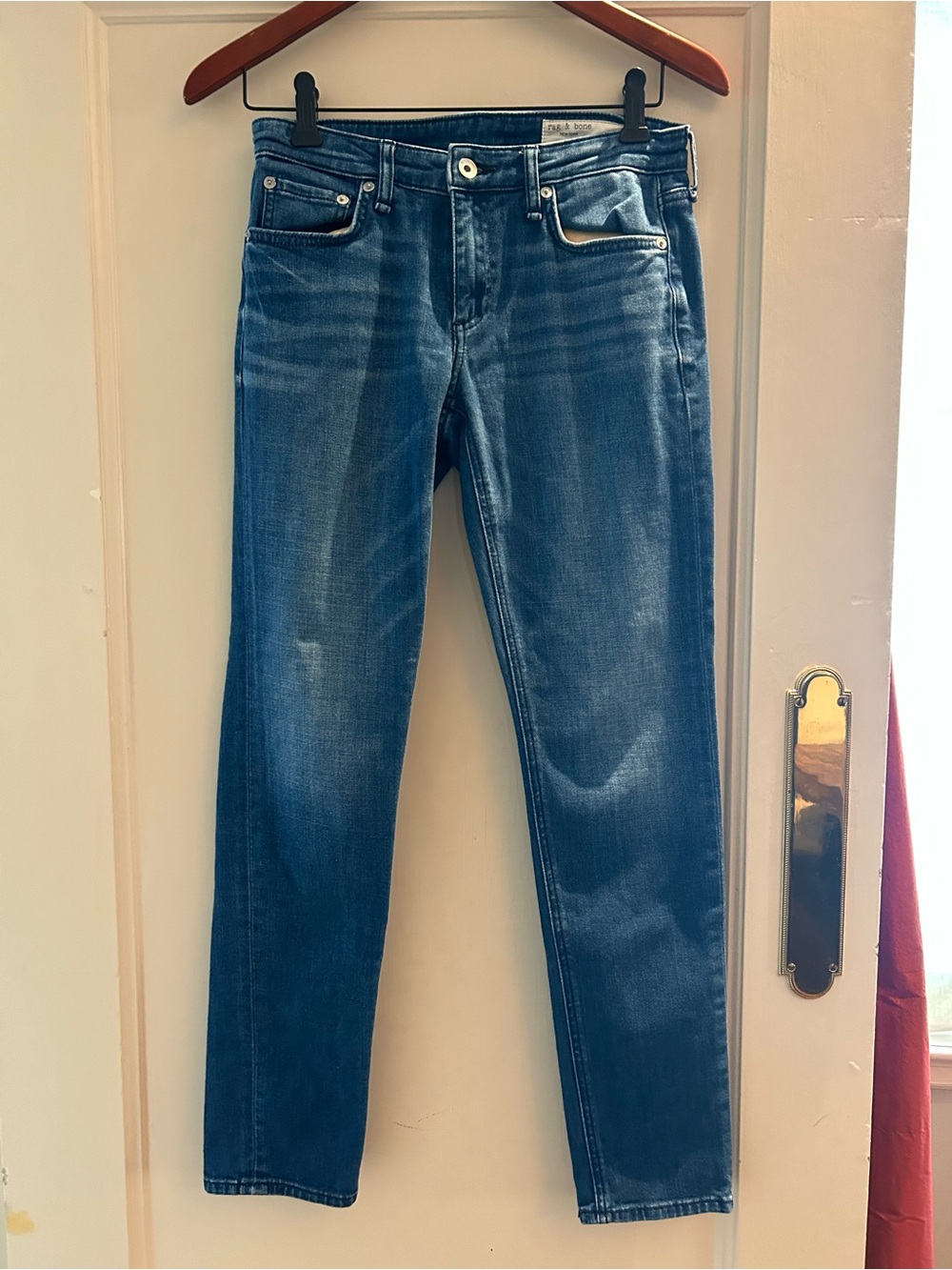 rag & bone dark blue women’s denim boyfriend jeans